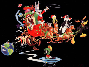 1024 x 768 Fondo Navidad Warner Brothers Looney Tunes Cartoons: Tunes ...