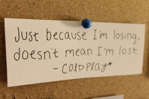 Lost by Coldplay. I adore this song.