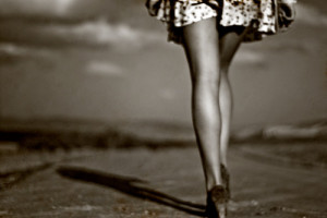 back, cool, legs, photography, road, sepia, skirt, walking