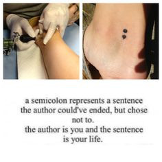 really, really want a semicolon tattoo.