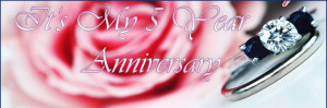Happy Anniversary Cake Candle Timeline Cover