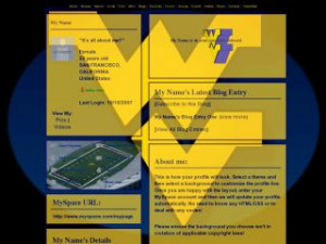 West Virginia Mountaineers - Wvu Football MySpace Layout Preview