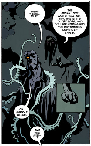 ... , Comedy, and Art: Breaking Down Mignola’s ‘Hellboy In Hell’ #1