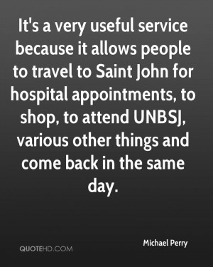 It's a very useful service because it allows people to travel to Saint ...