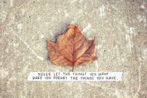 Post image for Monday Quote: Remember What You Have