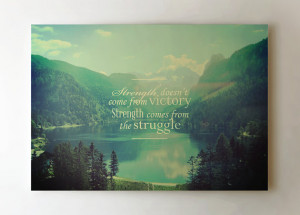 Inspirational Quote Canvas Art, Dream Lake Personalized Canvas Print ...