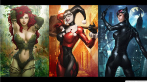 Dc Comics Harley Quinn Catwoman Poison Ivy 1366×768 Wallpaper