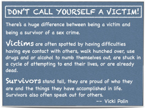 Don't Call Yourself A Victim