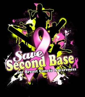 softball pink out shirts | Save Second Base for Breast Cancer ...