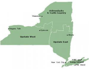 Upstate New York Country Map