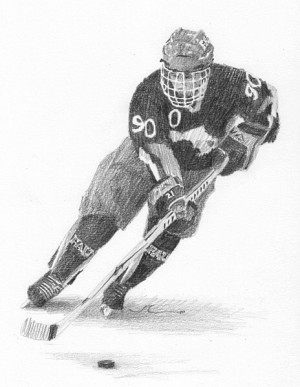 Hockey Players Drawings