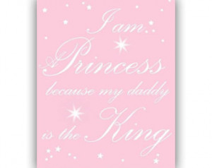 Daddy's Princess, Nursery Quote s, Any Color, Kids, Print 8x10, Kids ...