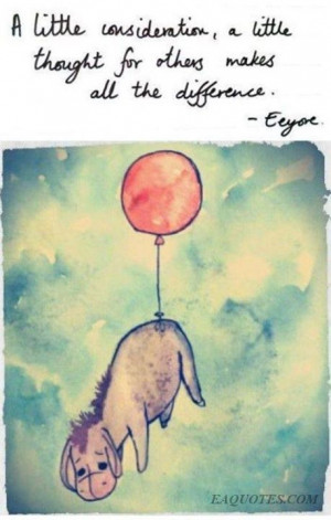 Thoughts on consideration courtesy of Eeyore