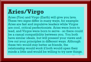 Match Love Aries/ Virgo