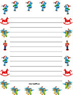 printable lined writing paper template. .