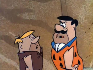 ... flintstone grew a mustache twice actually in both the flintstones
