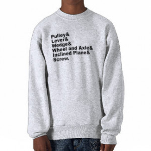 The Six Simple Machines of Archimedes Sweatshirt