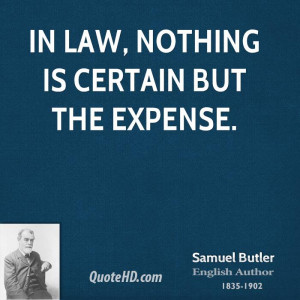 Samuel Butler Legal Quotes