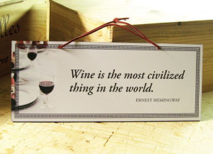 Wall Sign with Wine Quote in White Black and Red. by AbeloClocks, $14 ...