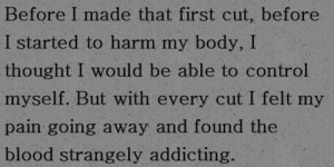 addicted, alive, alone, cut, cutting, depression, die, dying, quote ...