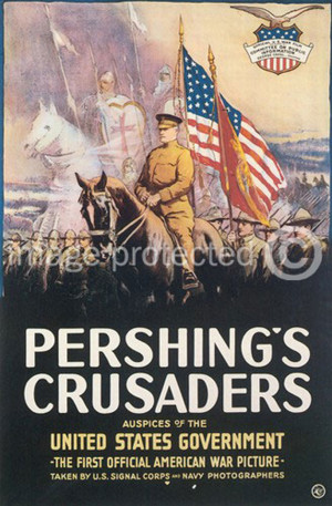 ... Crusaders Vintage World War One WW1 WWI USA Military Propaganda Poster