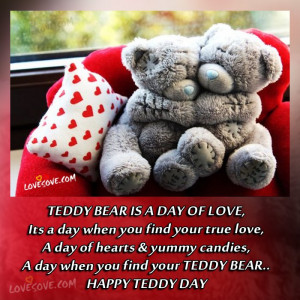 Teddy Day Messages | LoveSove.com Happy Teddy Day My Dear.