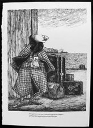 Mr. Earbrass Book Plate Poster Print by Edward Gorey