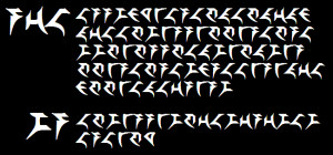 Klingon script reading (in English ): 