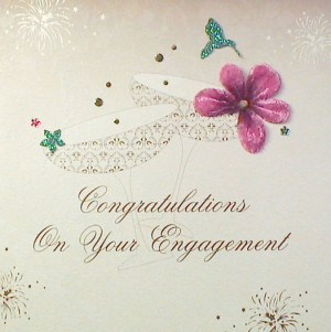 Congratulations On Your Engagement Card by Five Dollar Shake