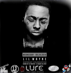 Lil Wayne Will Start His Early Birthday Celebrations At Lure Nightclub ...