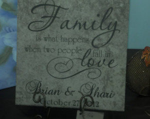 Custom Personalized Ceramic Tile Fa mily Is What Happens When Two ...