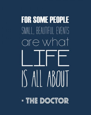 Doctor Who Inspirational Quote Typography Print