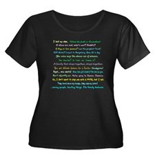 Supernatural Quotes Plus Size T-Shirt for
