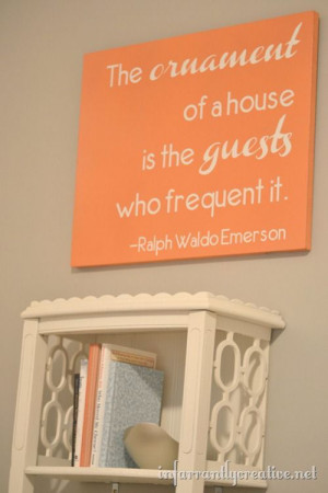 guest-room-art- What a wonderful, warm quote for the special guest in ...