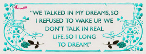 Love Quotes WE TALKED IN MY DREAMS By Poetrysync