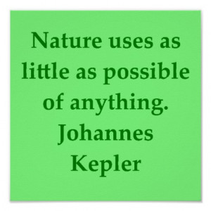 Johannes Kepler quote Poster