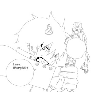 Ao No Exorcist Chapter 2 Lines by blaarg8891