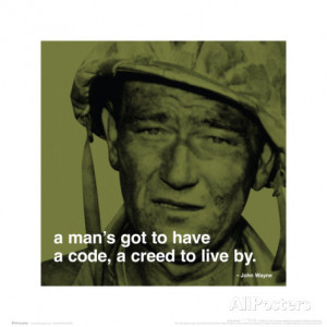 John Wayne: Creed Art Print