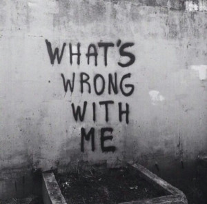 black and white, depressed, grunge, quote, sad, wall, writing, black ...