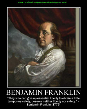 Benjamin Franklin on liberty and safety