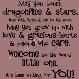 Vinyl Quote - May You Touch Dragonflies And Stars... - MVDA005