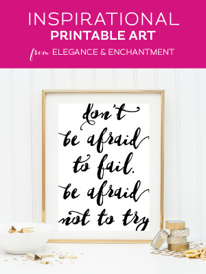 Weekly dose of free printable inspiration from Elegance and ...