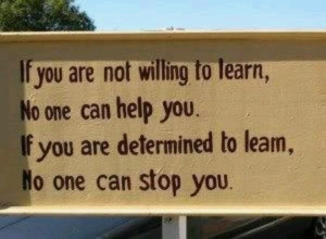 be determined to learn