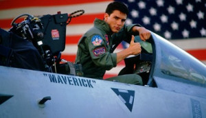 Tom Cruise as Maverick: