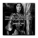 Heroine / Saint Joan of Arc Tile Coaster