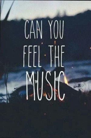 CAN YOU FEEL THE MUSIC