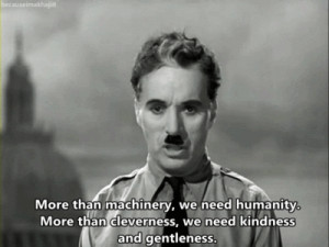 the great dictator #cleverness #gentleness #charlie chaplin #kindness ...