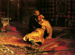 Ilya Yefimovich Repin (1844 - 1930) Ivan the Terrible and His Son Ivan ...