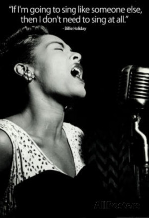 Billie Holiday Quote Music Poster Print Masterprint
