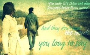 Lyric from Everything I Own by Nsync